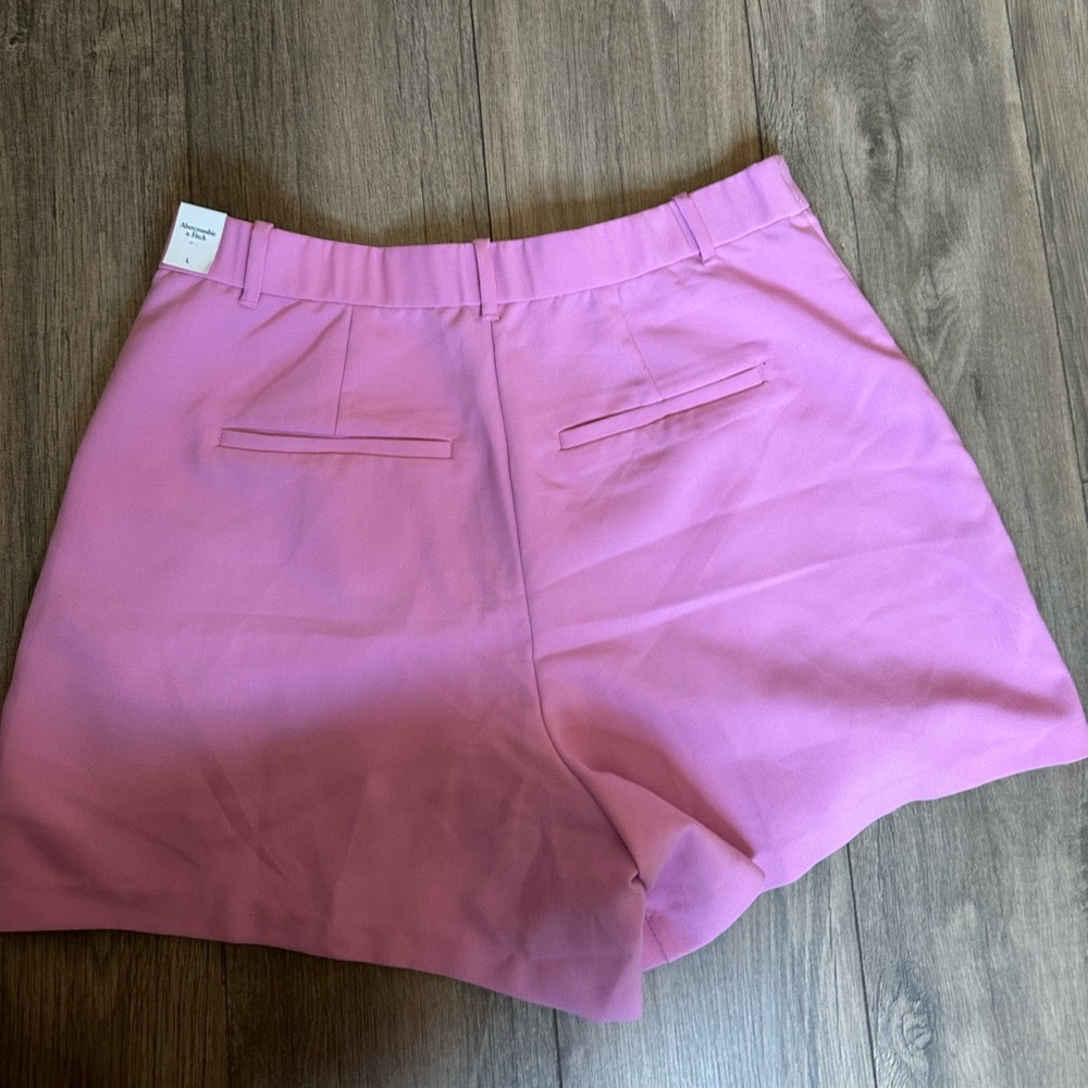 Abercrombie & Fitch High Waist Pink Shorts